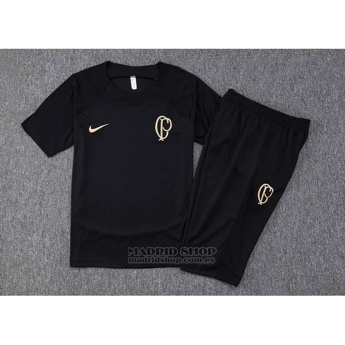Chandal del Corinthians Manga Corta 2023-2024 Negro - Pantalon Corto